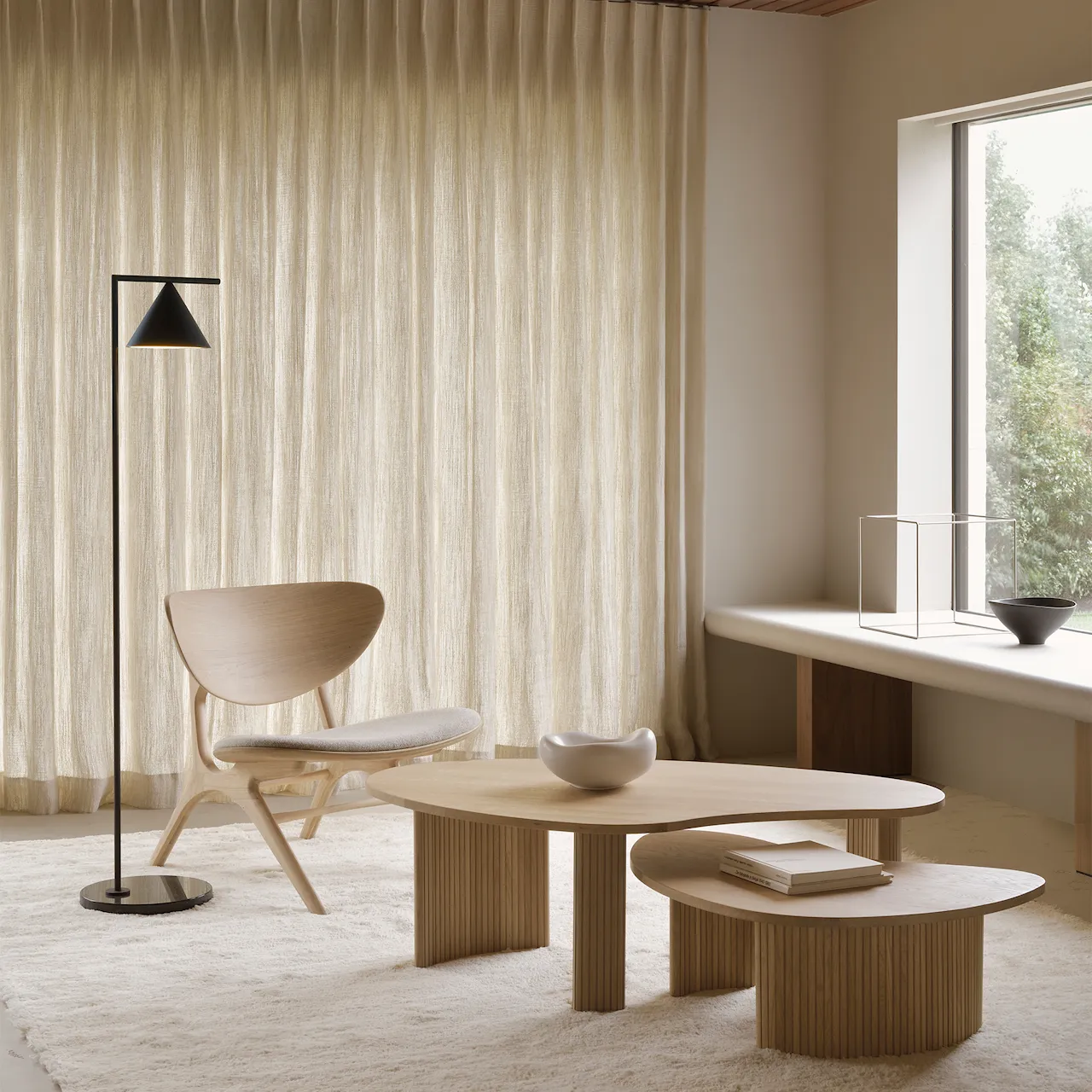 Boomerang Coffee Table 90 x 61 x 29 cm