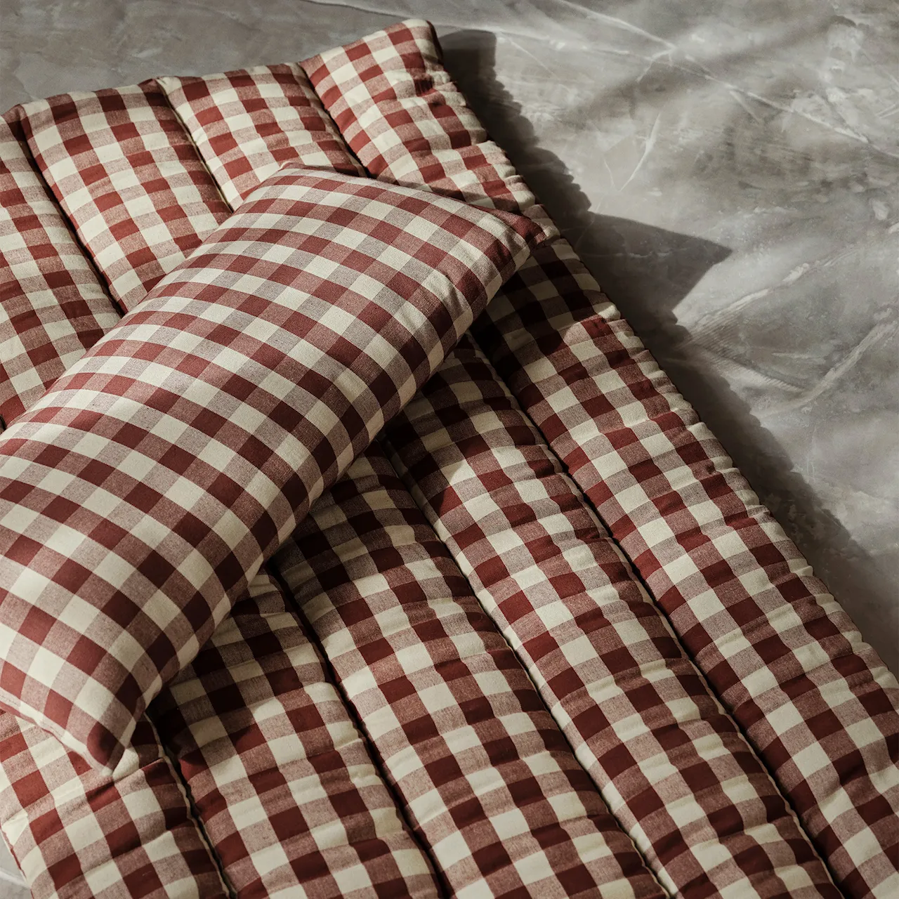 Bothy Check quiltad madrass