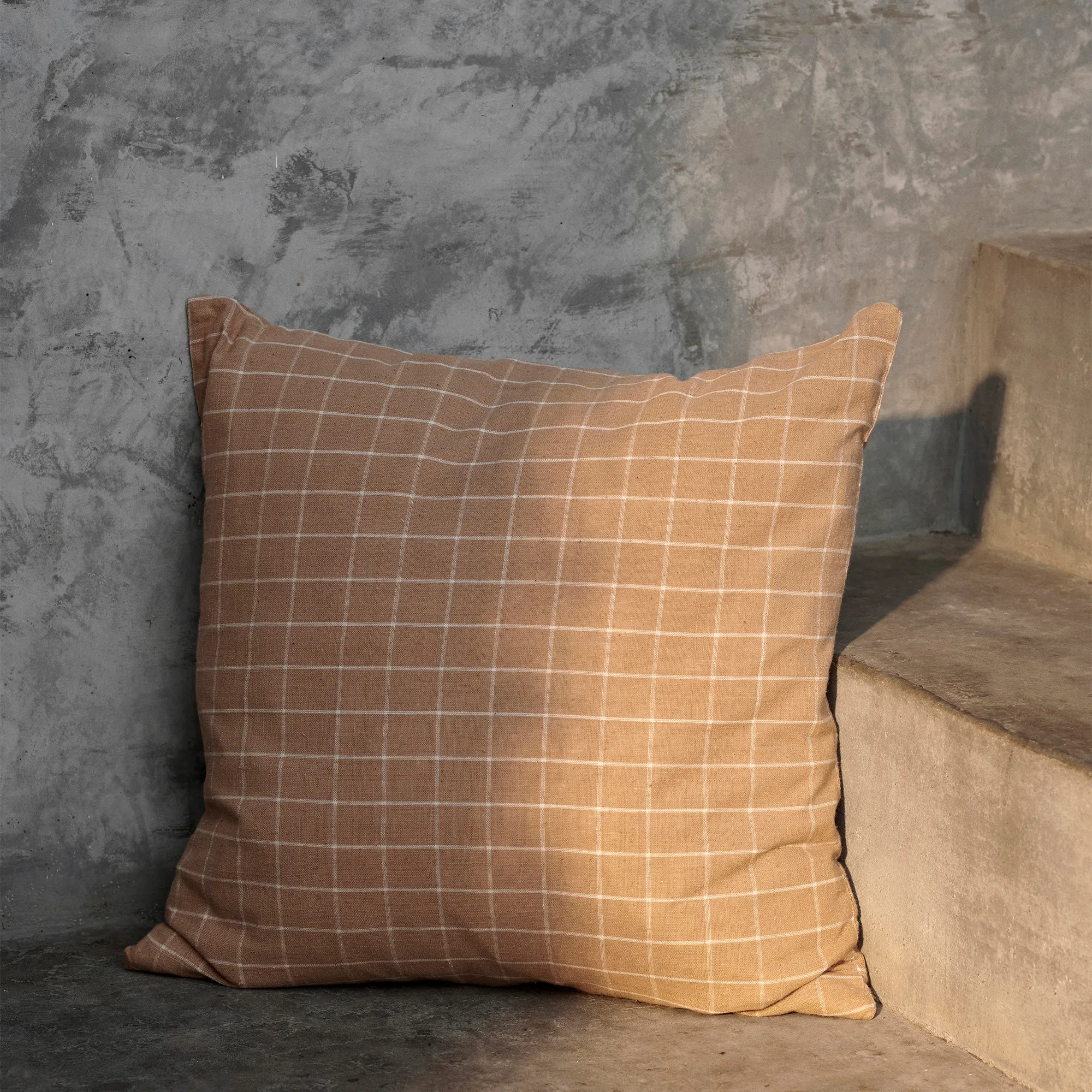 Brown Cotton prydnadskudde