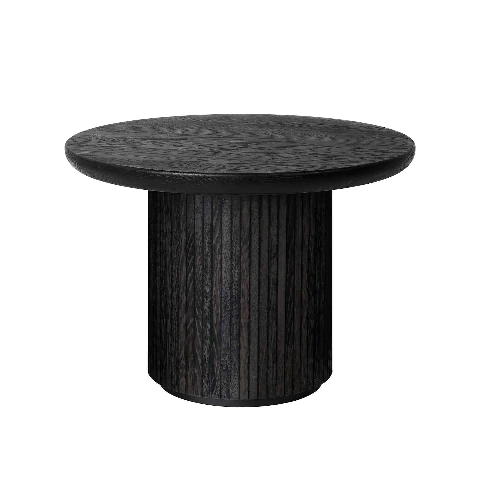 Moon Coffee Table Round Brown Black Stained Oak - Gubi - NO GA