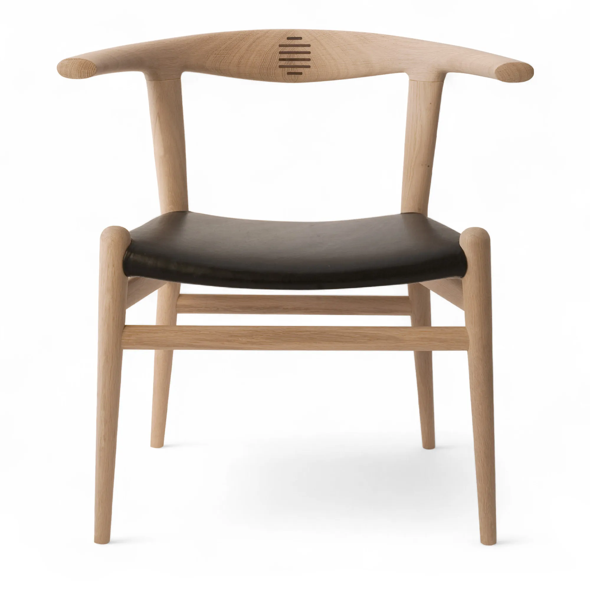 PP518 Bull Chair lädersits matstol - 1