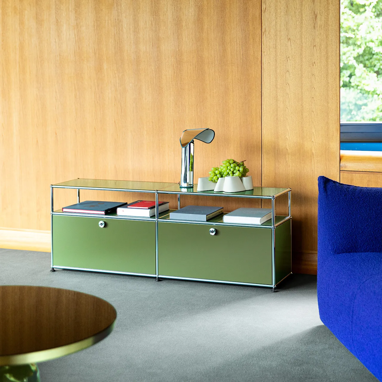 USM Haller 42 Sideboard Olive Green