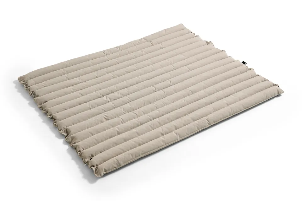 Quiltad dyna för traverse loungebänk med & utan armstöd - Beige Sand