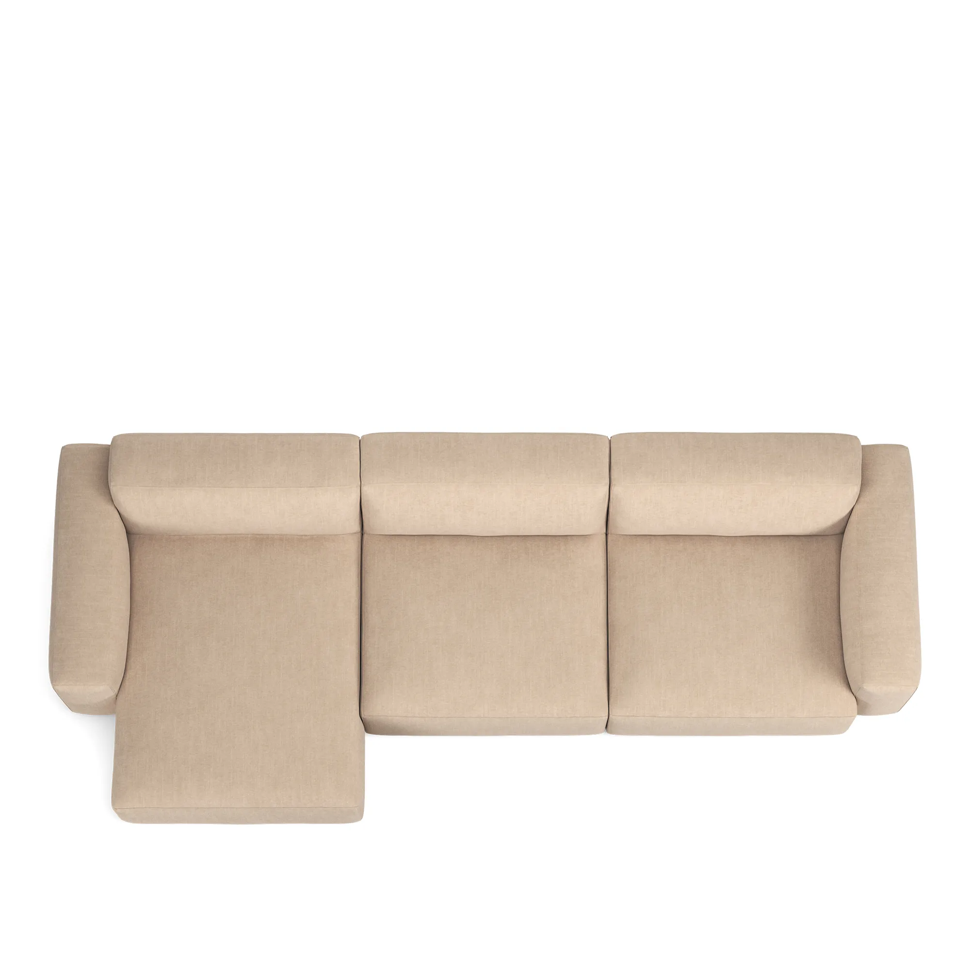 Brick 3-sitssoffa schäslong vänster - 8