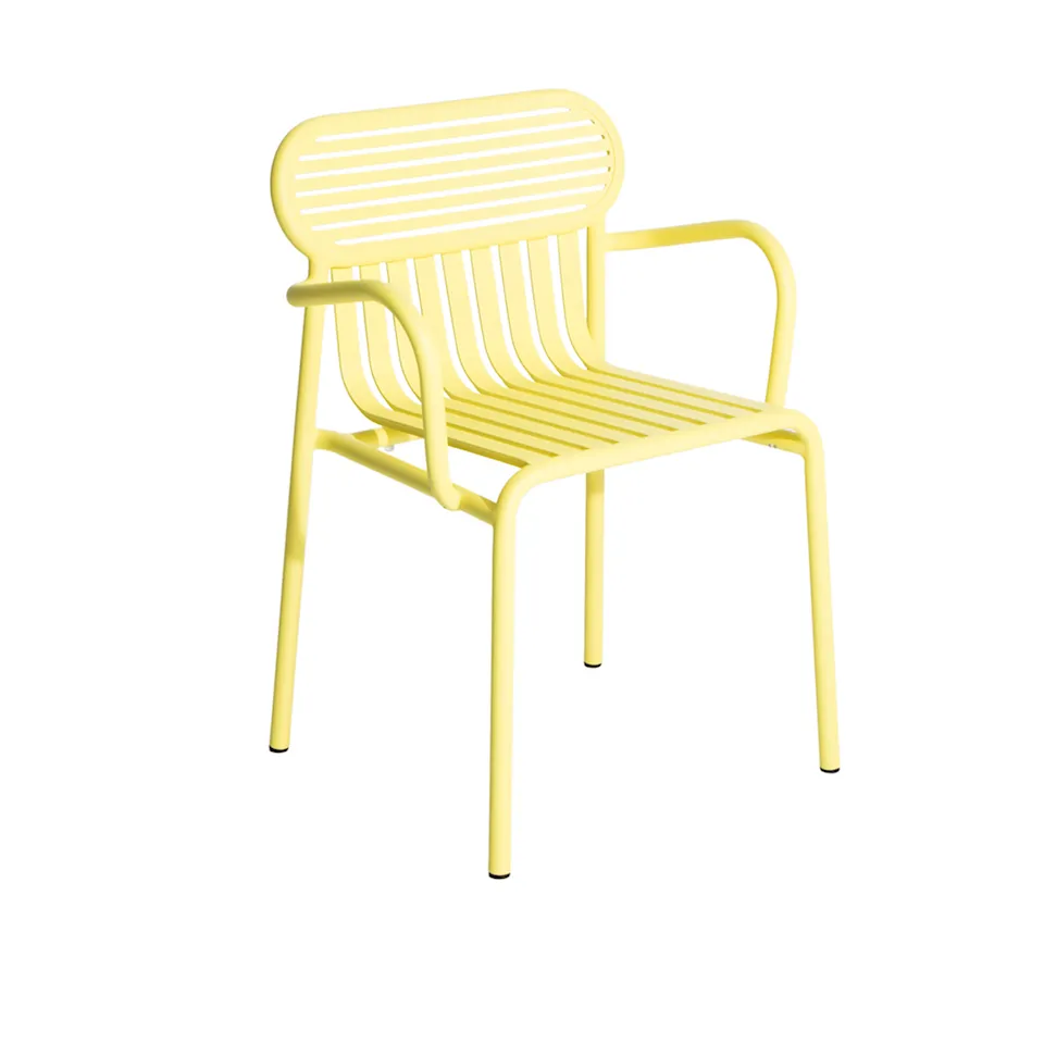 Week-End Chair With Armrests, Yellow