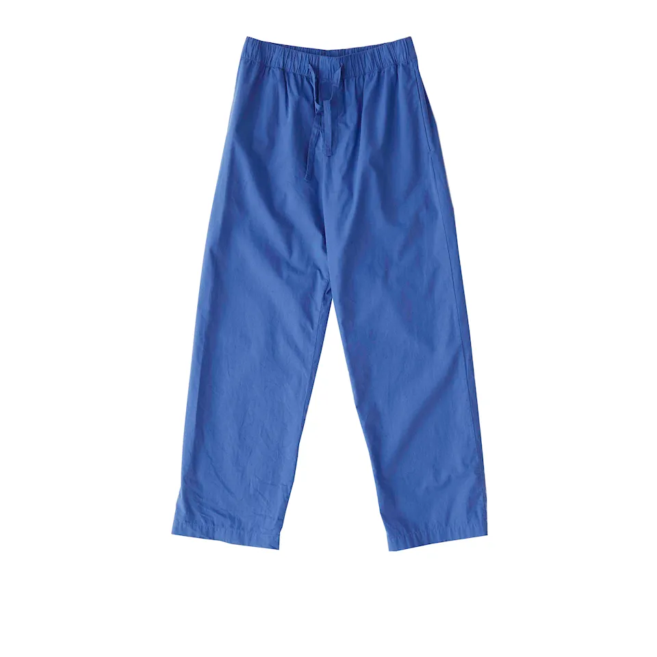 Poplin Sleepwear Royal Blue Blue, Pants XS