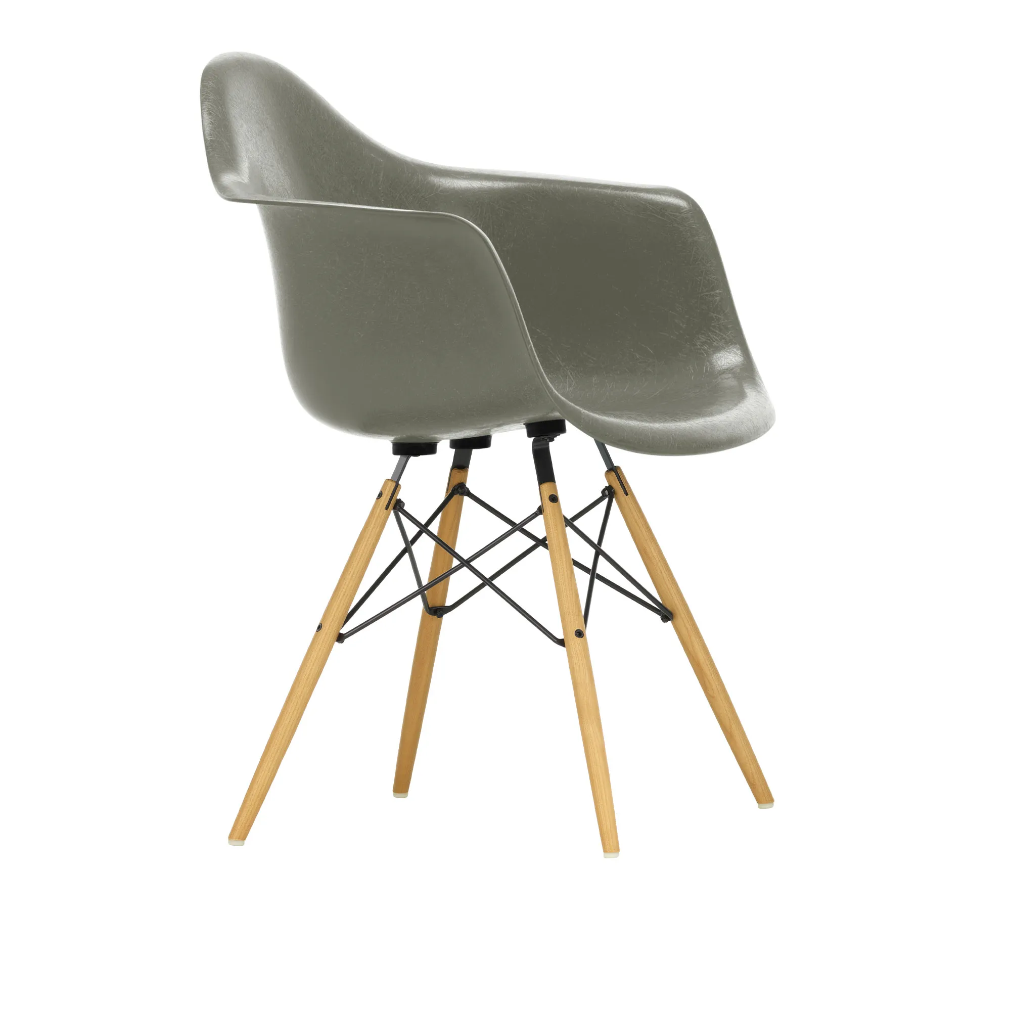 Eames Fiberglass Armchair DAW stol - 1