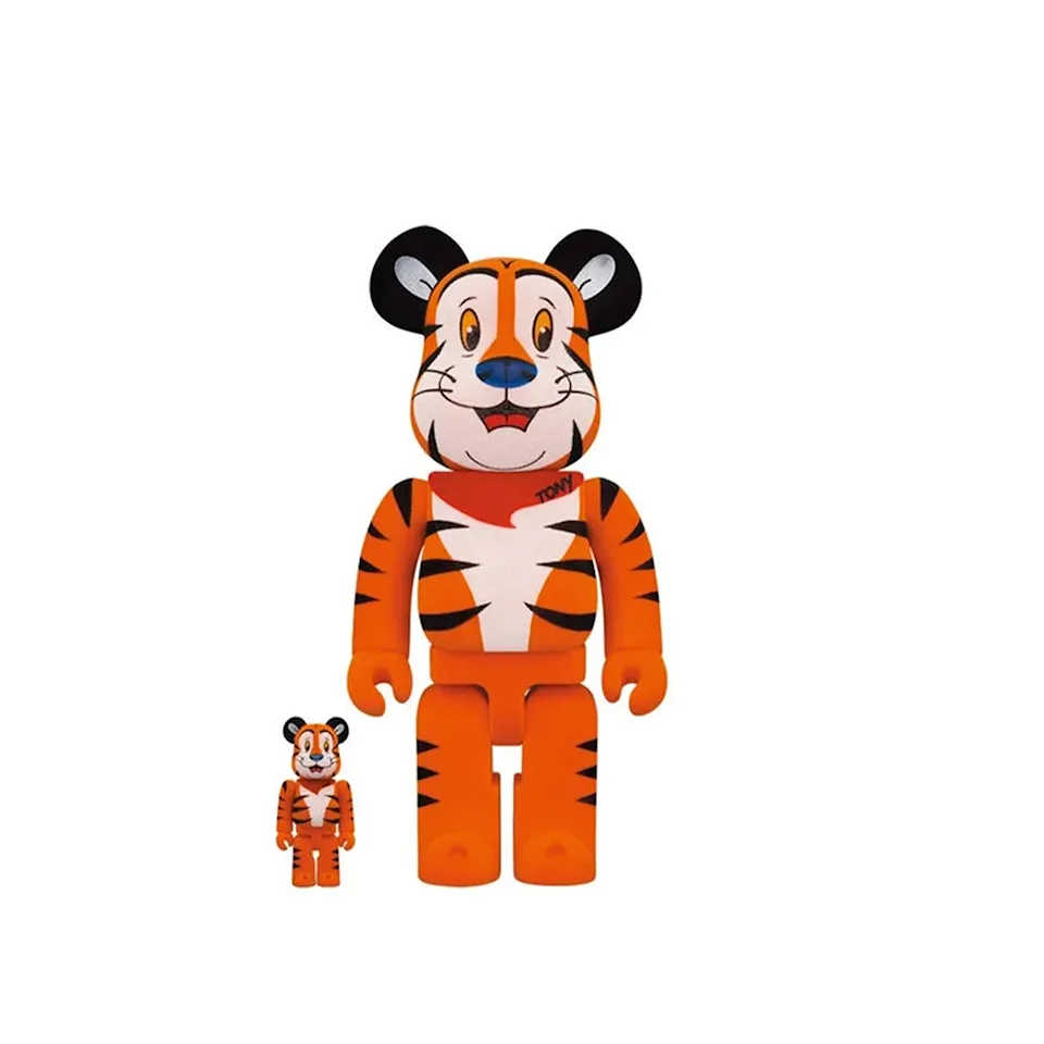 BE@RBRICK Tony The Tiger Vintage Flocky Ver. 100% & 400%