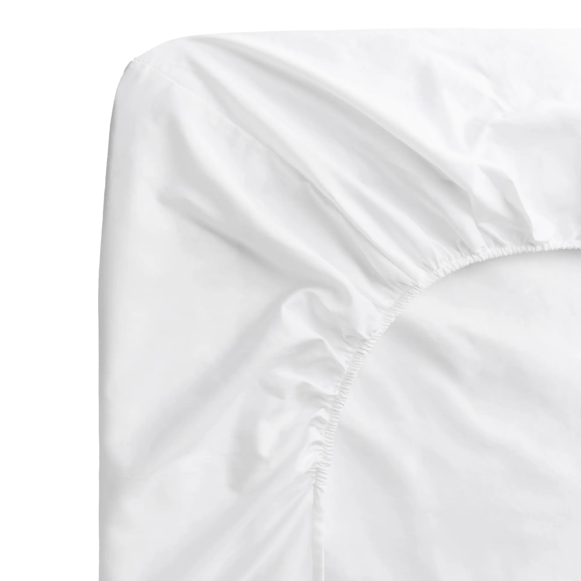 Percale Crisp White dra-på-lakan - 1