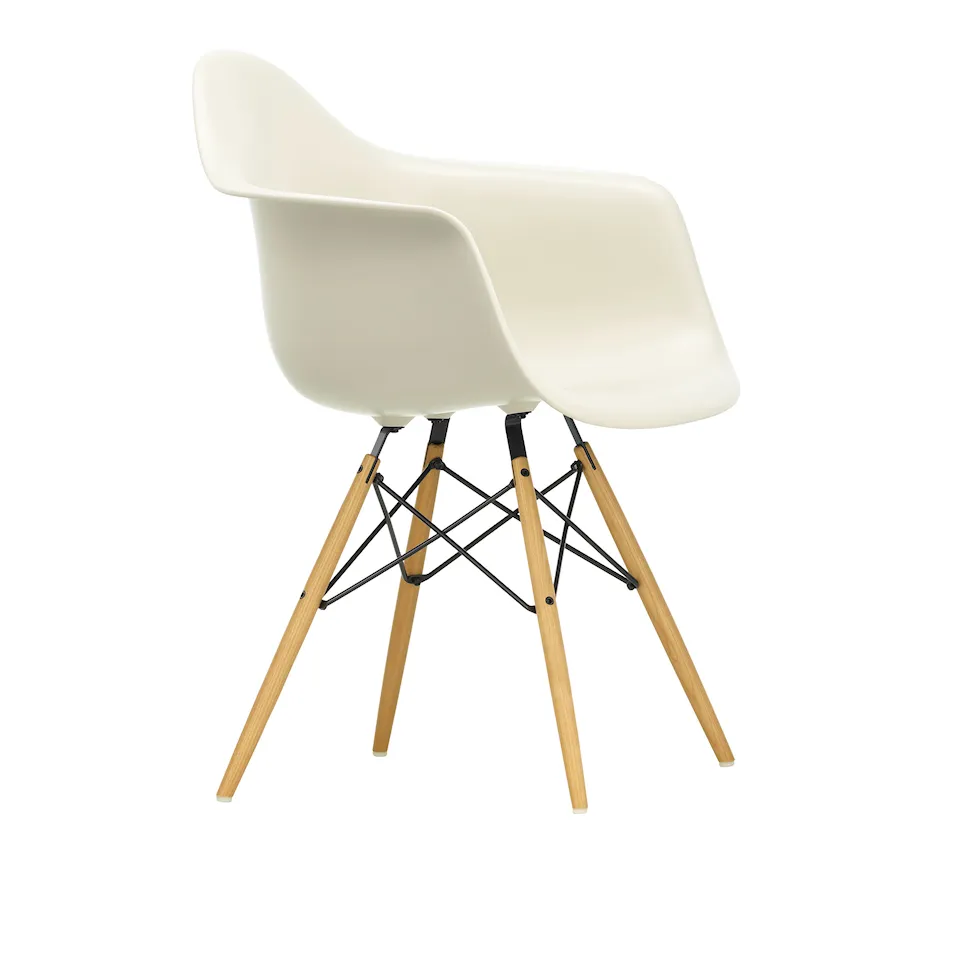Eames Plastic Armchair DAW - 11 Pebble - Ash Honey Tone