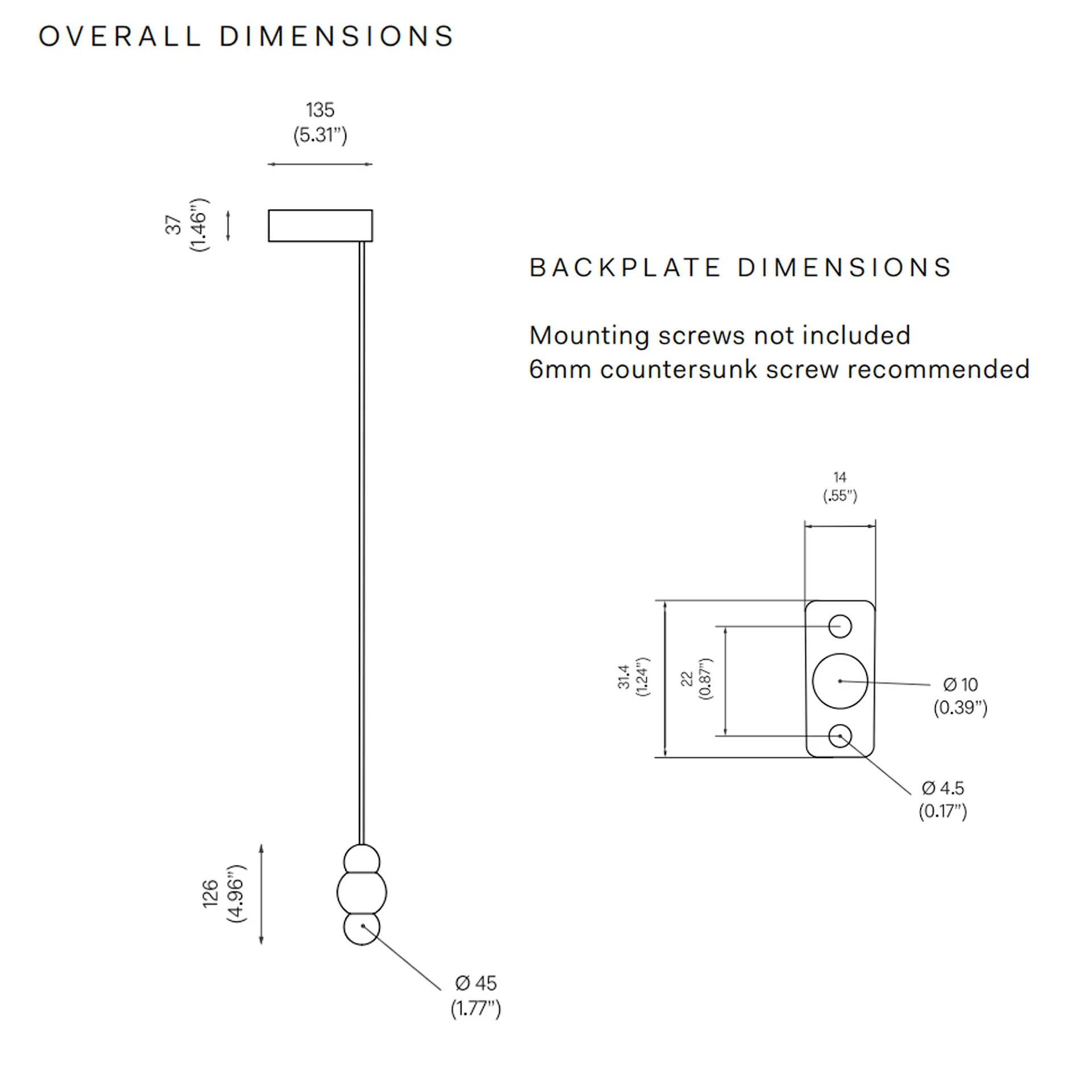 Ball Light Wall Bracket Flex Small - Michael Anastassiades - Michael Anastassiades - NO GA