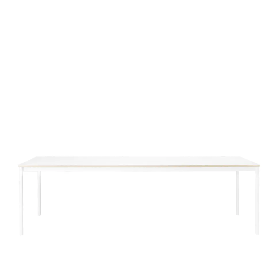 Base Table 160 x 80 - White Laminate/Plywood/White