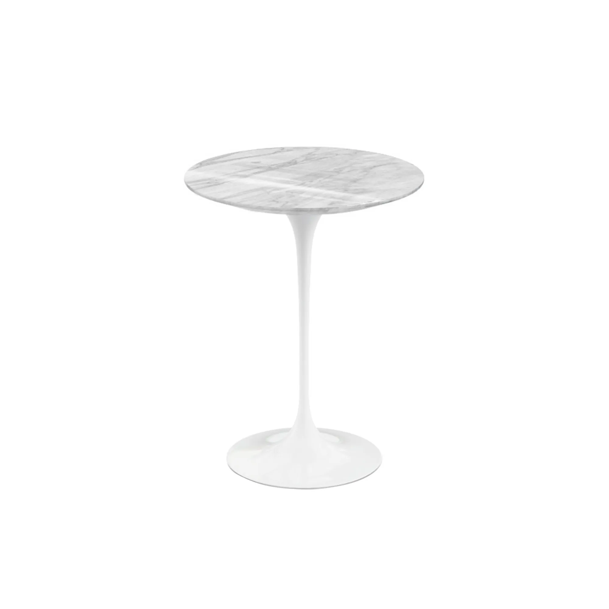 Saarinen Round sidobord Ø 41 cm White - 1