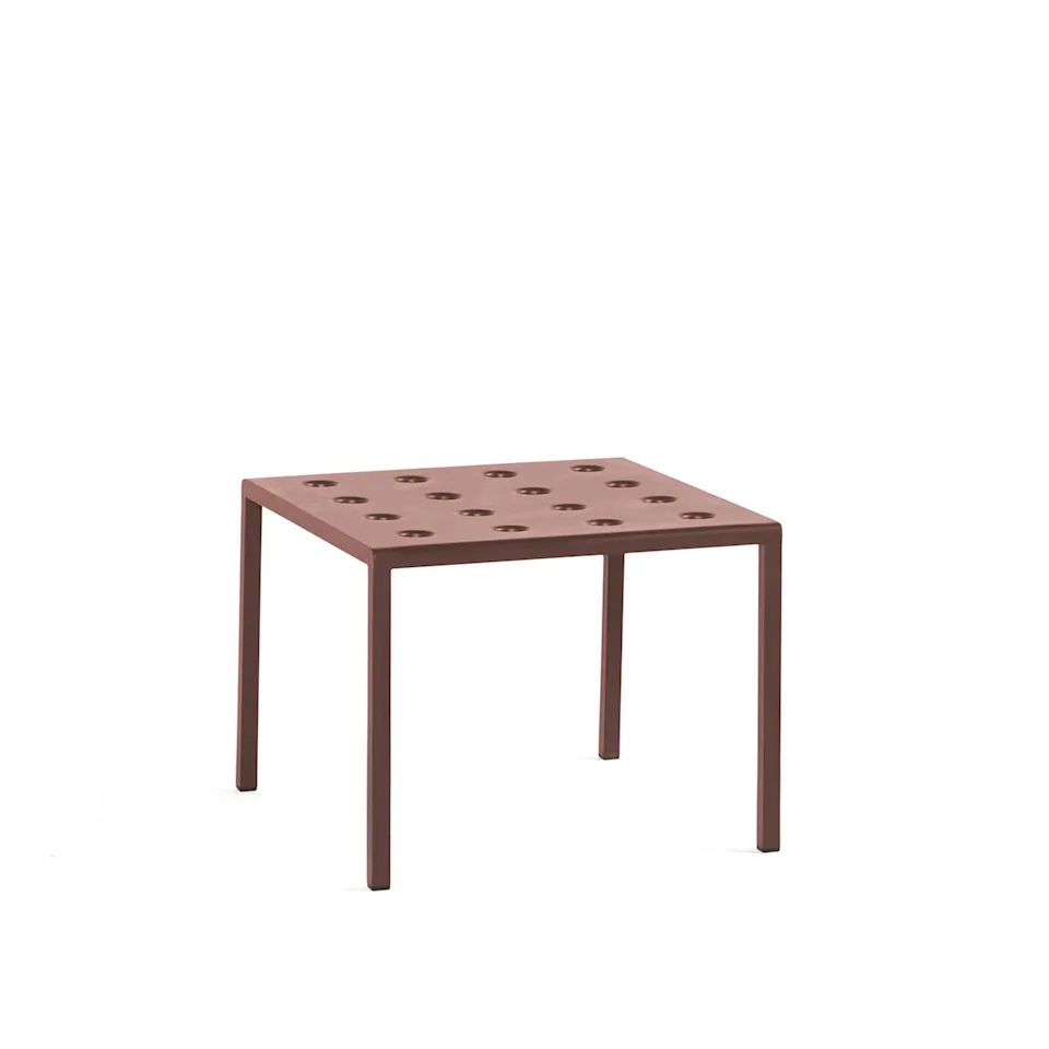 Balcony Low Table L51xW51xH38 - Iron red