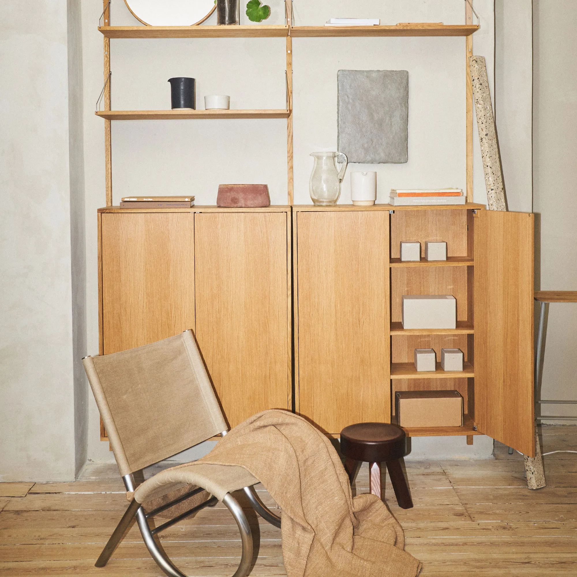 Shelf Library Cabinet Section skåp - 3