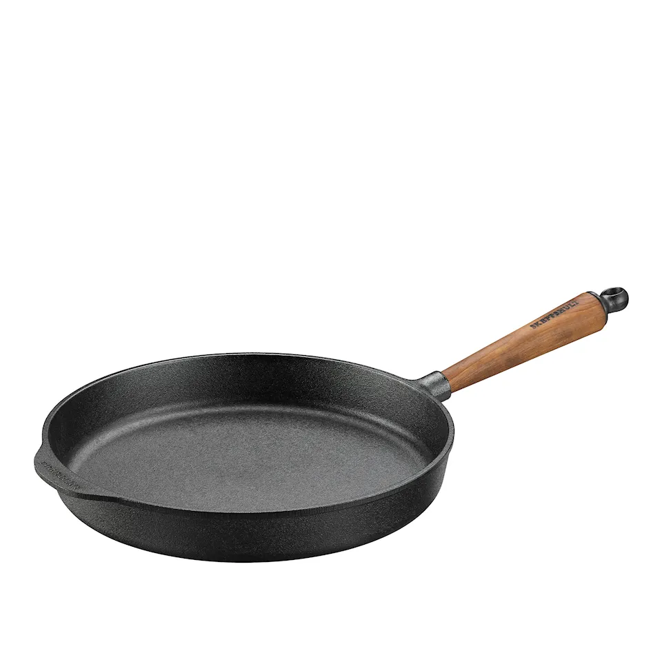 Traktörpanna 30 cm valnötshandtag