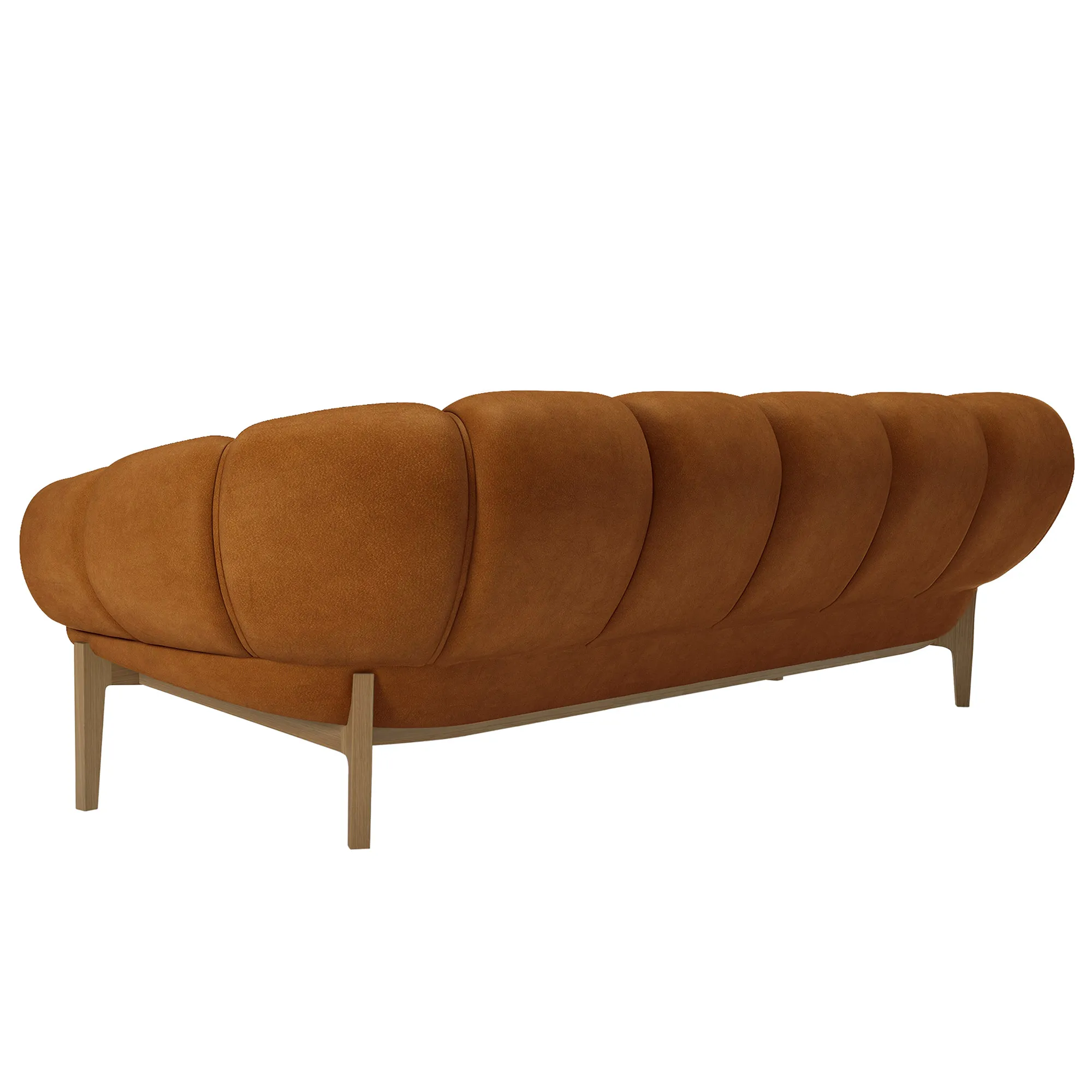 Croissant 3-sitssoffa ek - 3