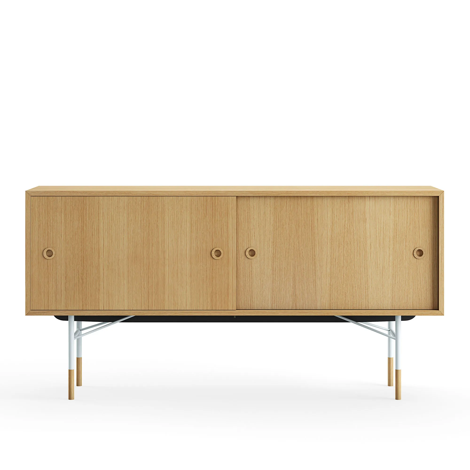 Sideboard utan lådor Dark oiled oak Veneer - 1