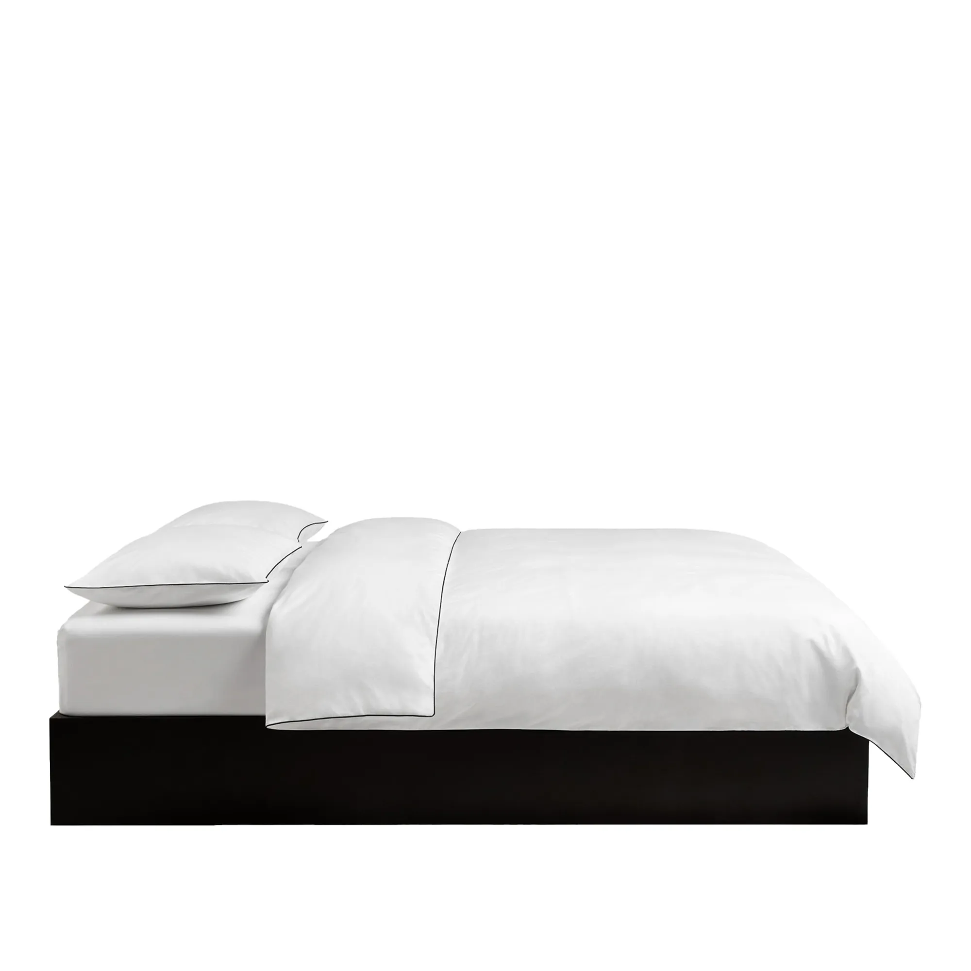 Percale Crisp White/Black bäddset - 1