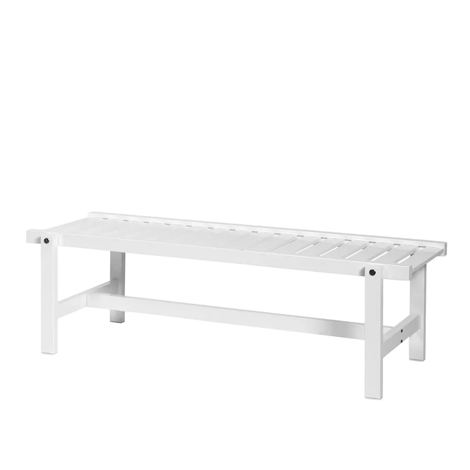 Bänk Aluminium Vit
