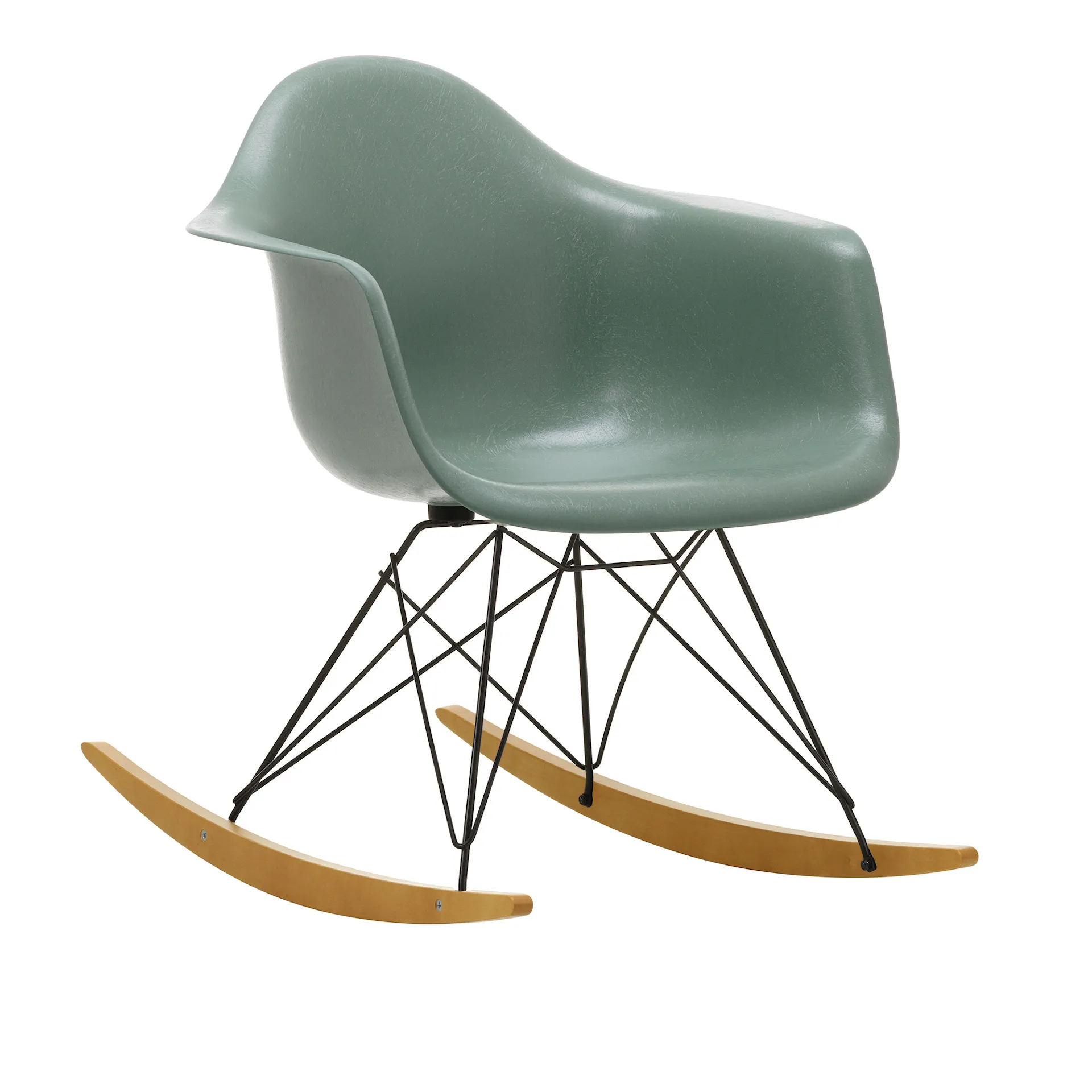 Eames Fiberglass Armchair RAR gungstol Basic Dark/Golden Maple - Vitra - Charles & Ray Eames - NO GA