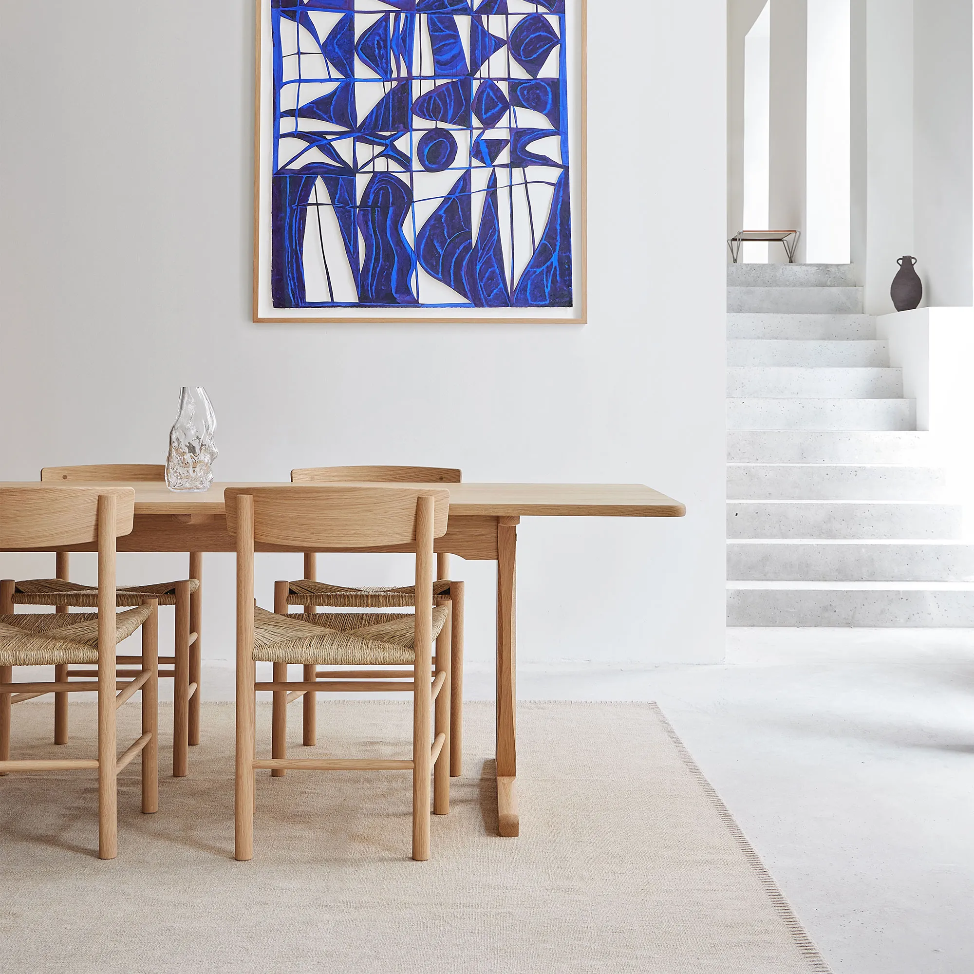 Mogensen C18 matbord & Mogensen J39 matstol 4 st – oljad ek - 5