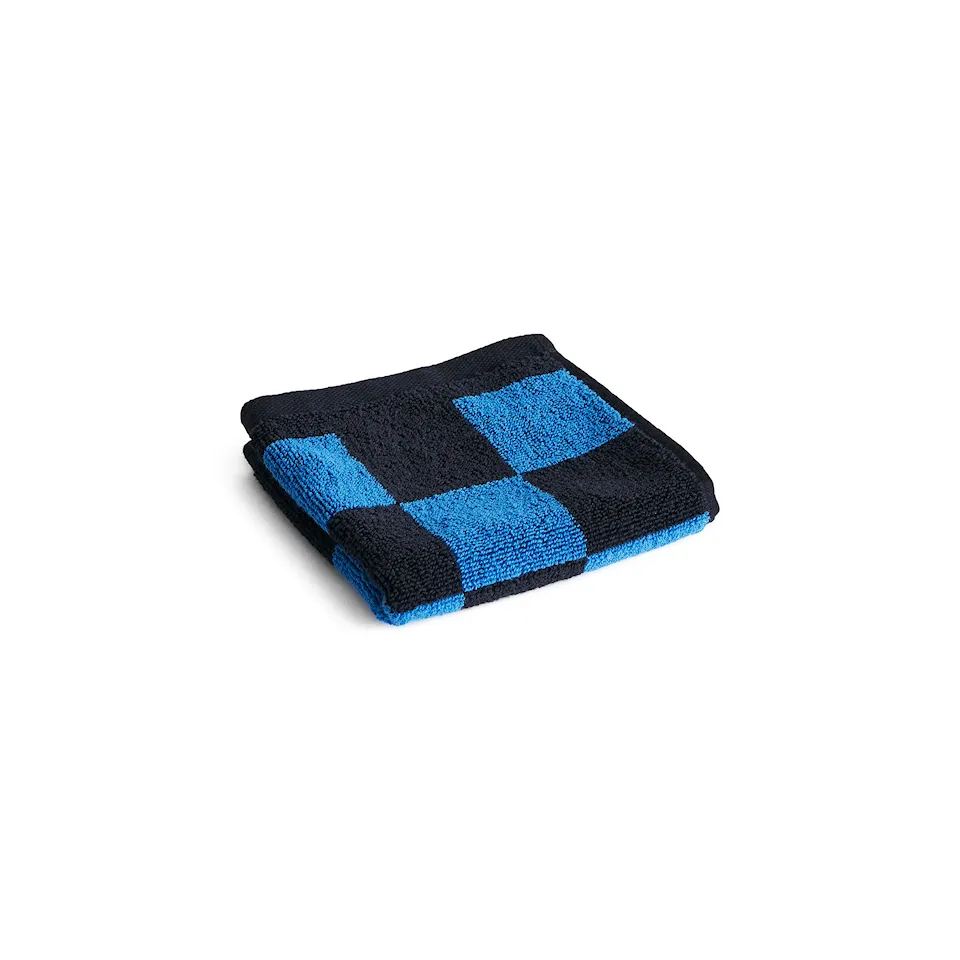 Check tvättlapp - Cobalt blue