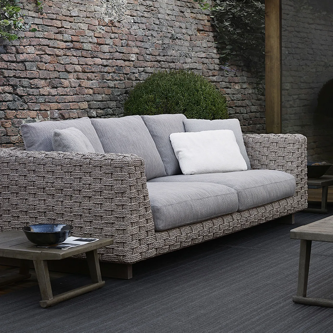 Ray Outdoor Natural Sofa