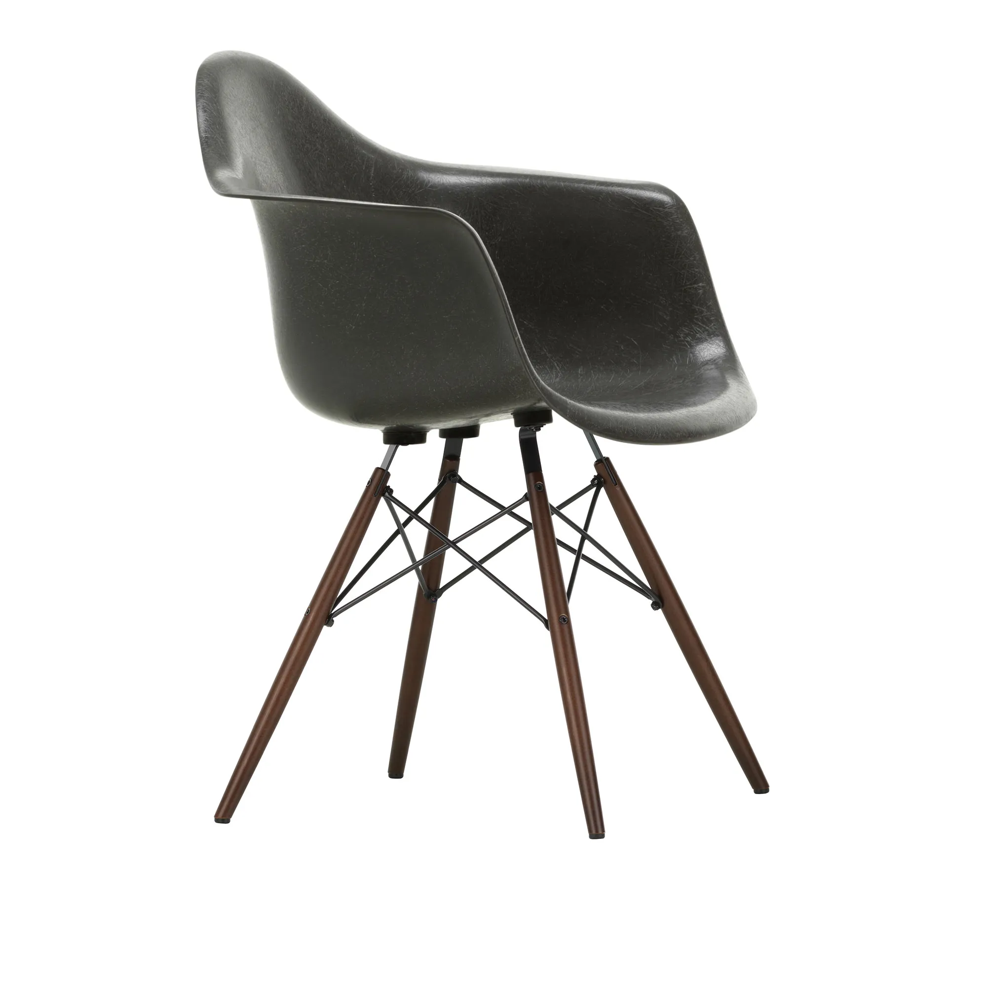 Eames Fiberglass Armchair DAW stol - 1