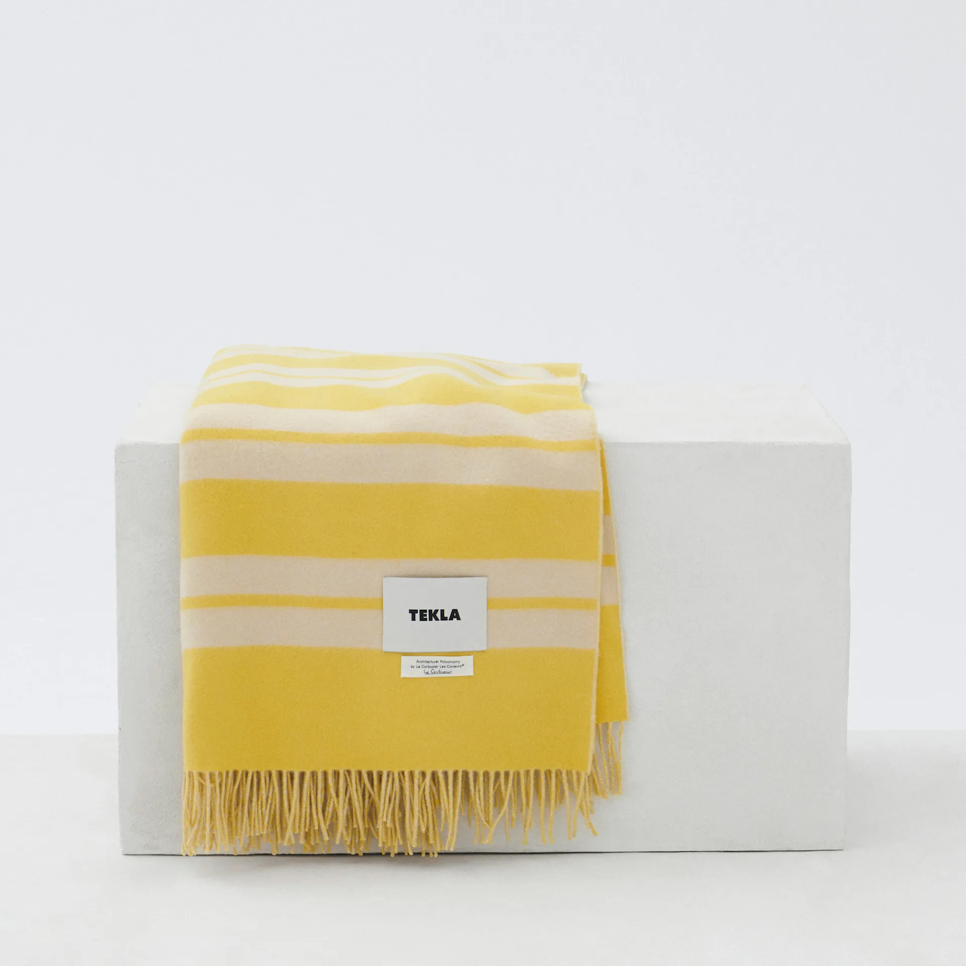 Le Corbusier Blanket - Blanc/Le Jaune Vif - TEKLA - NO GA