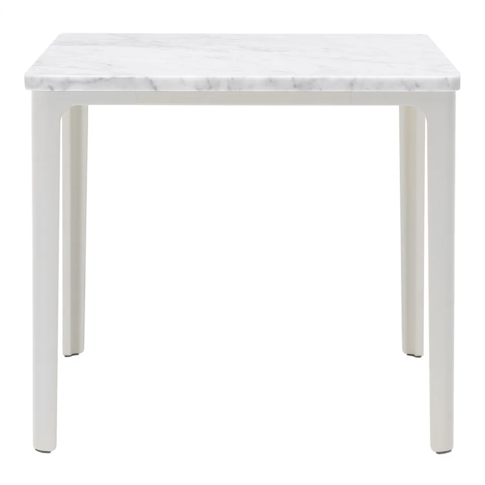 Plate Table 41x41 cm Marble/White