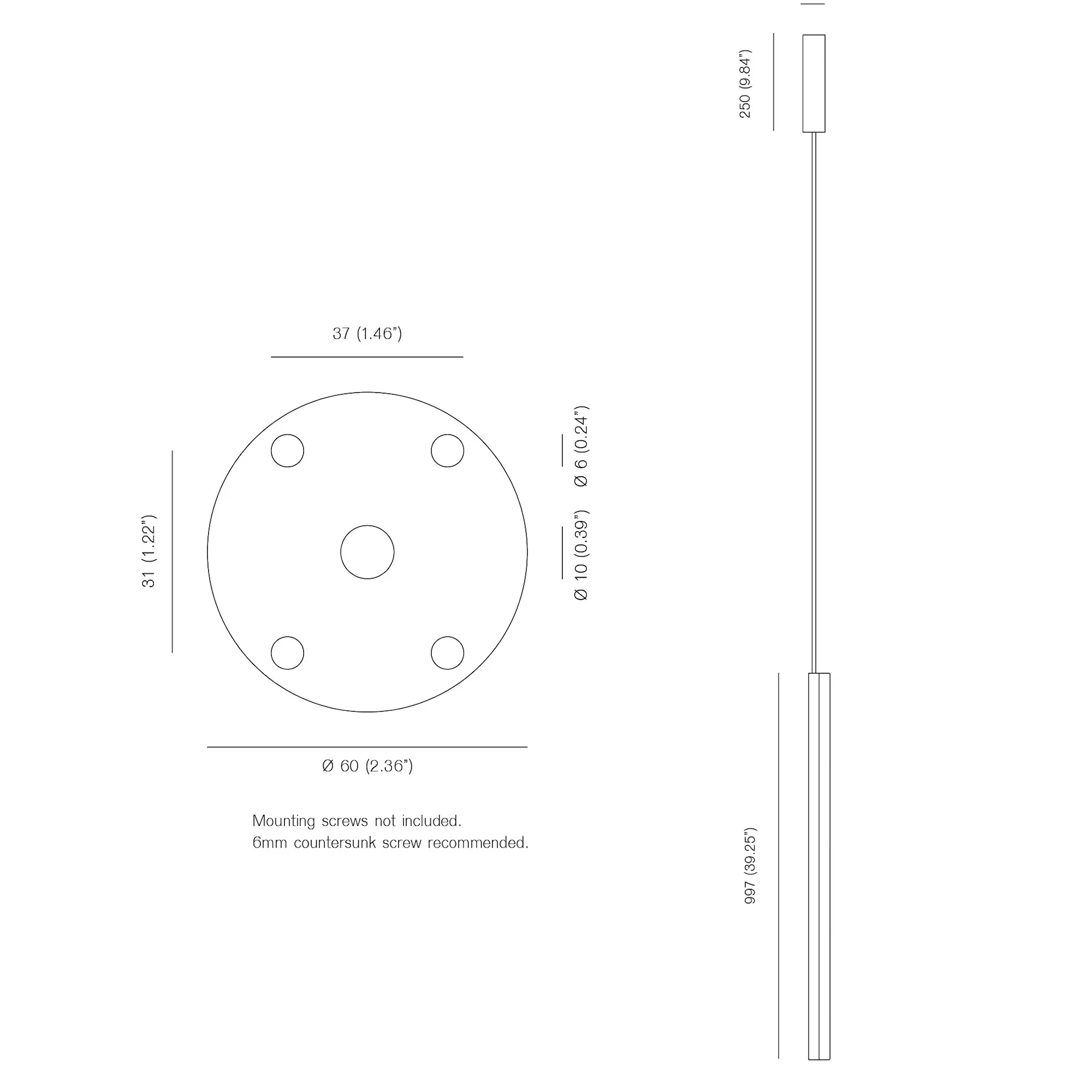 One Well Known Sequence Pendant 01  - Michael Anastassiades - Michael Anastassiades - NO GA