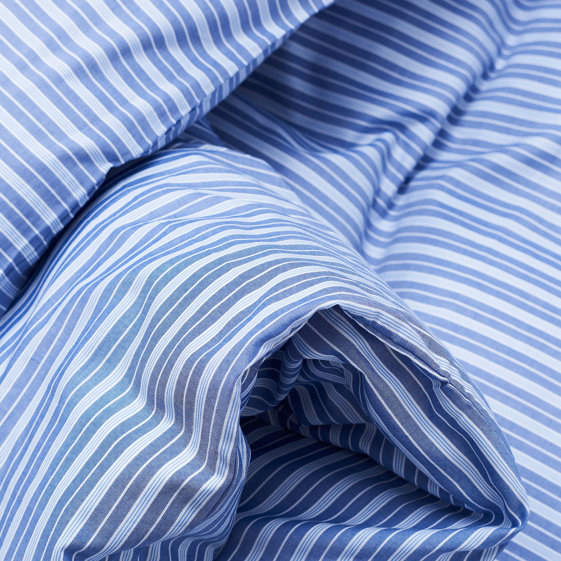 Wall Street Duvet Cover Oxford Stripe Medium Blue - Magniberg - NO GA