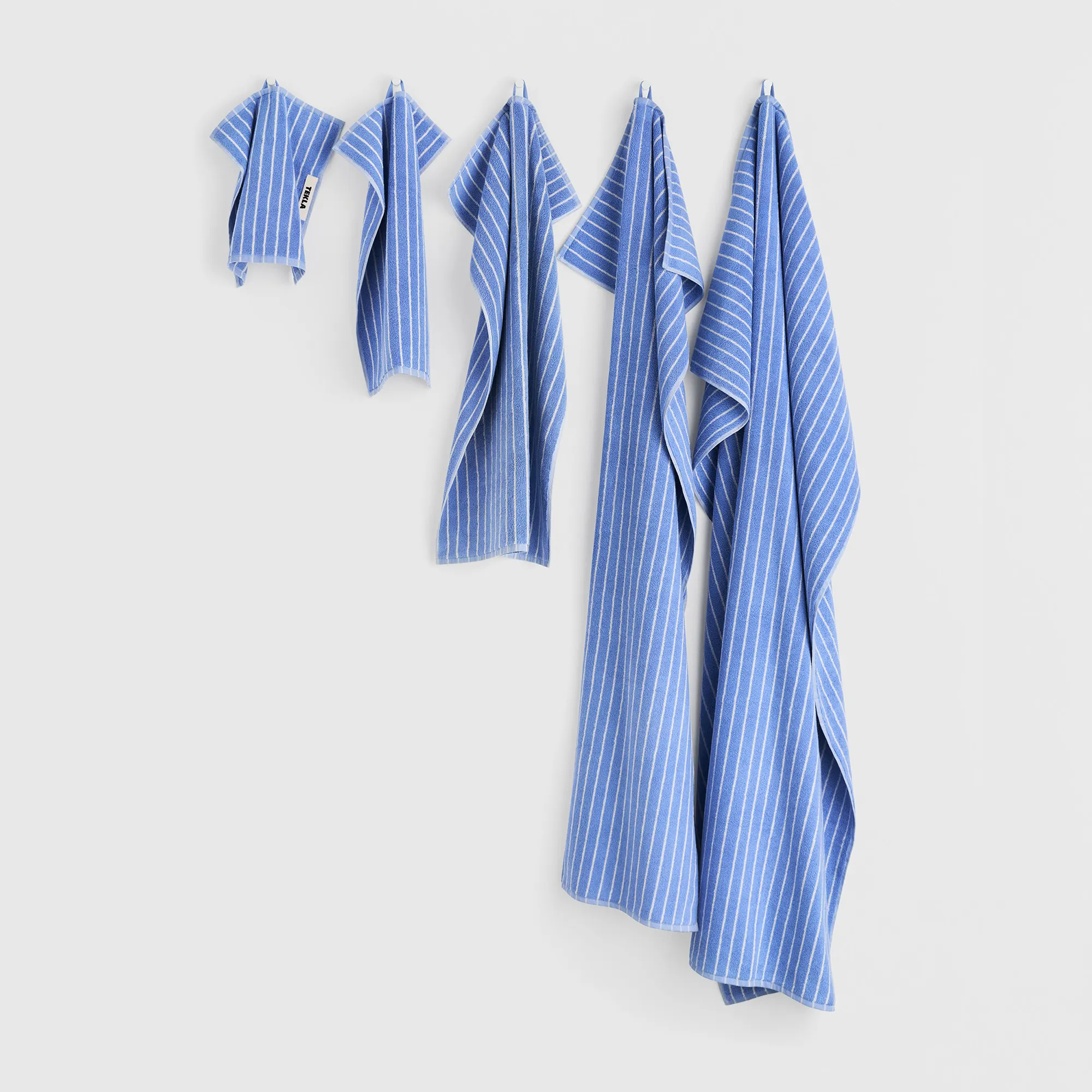 Terry Clear Blue Stripes handduk - 3