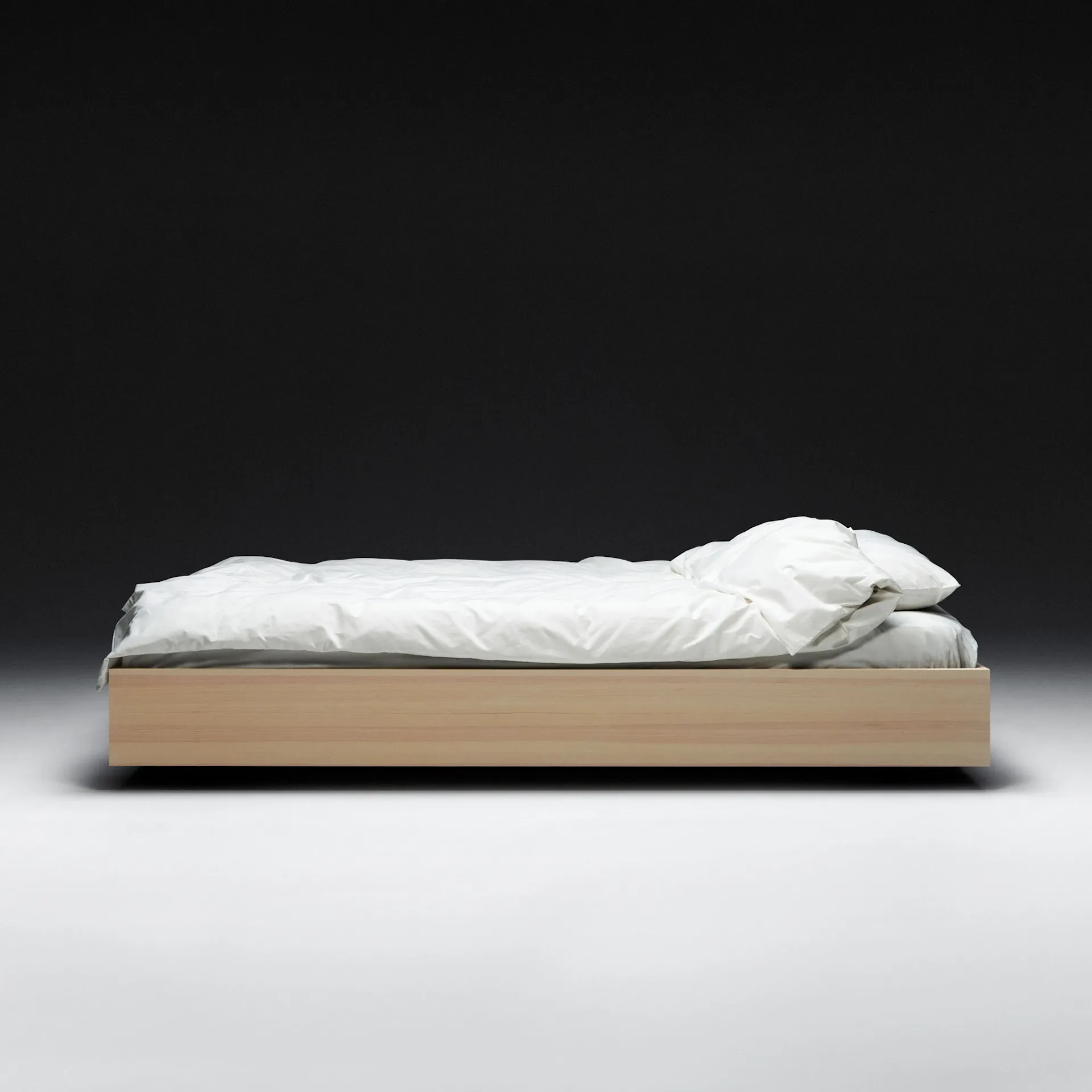 The Floating Bed V2 Natural White & Bed Slats - Axel Wannberg - NO GA