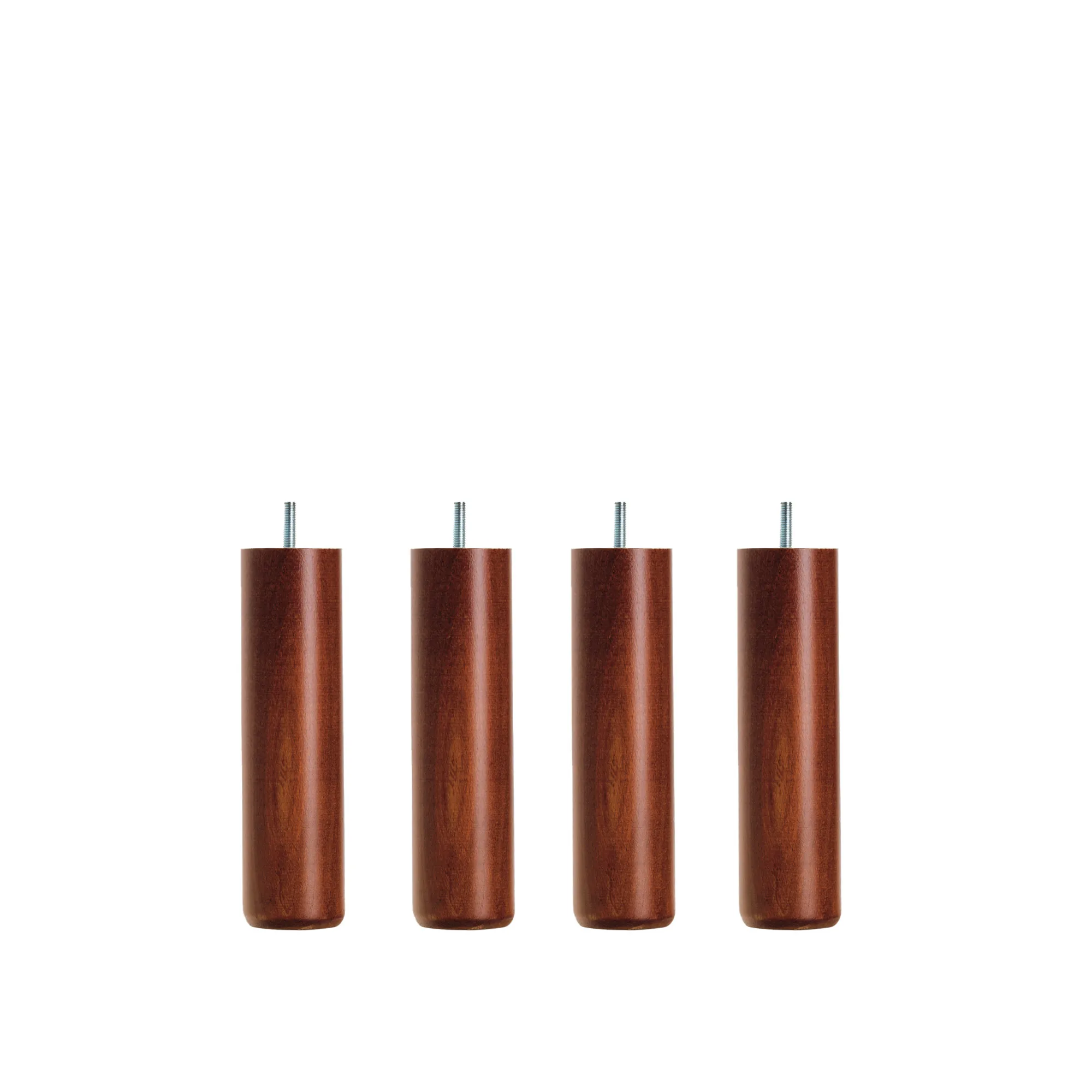 Dux SC sängben rund mahogany 4-pack - 1