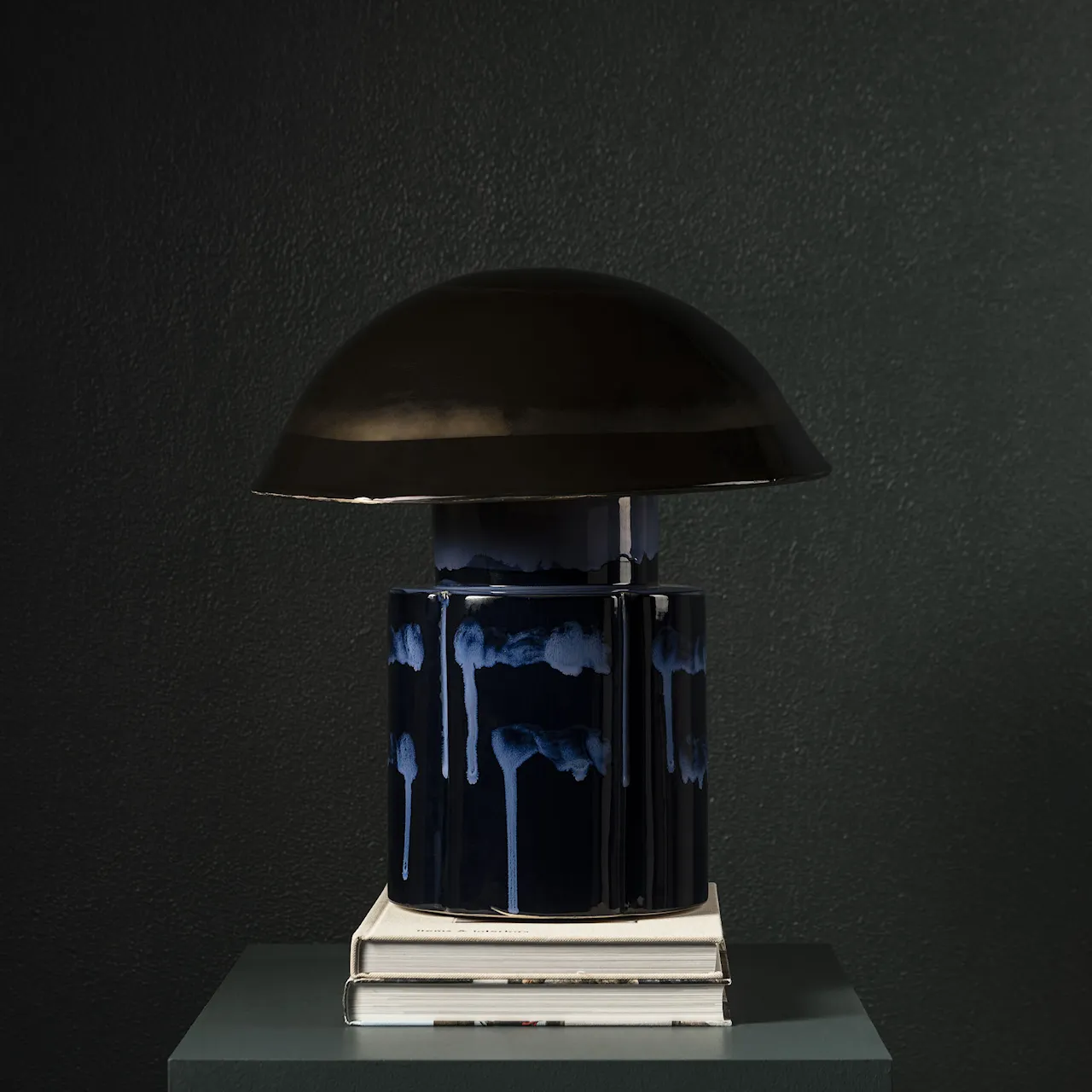 Dark Blue John Table Lamp