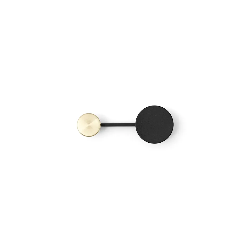 Afteroom Coat Hanger Small, Black/Brass