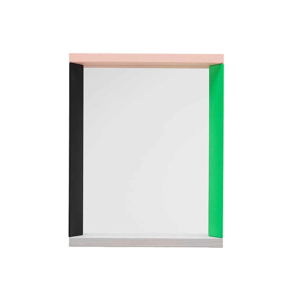 Colour Frame Mirror, Small, Green/Pink