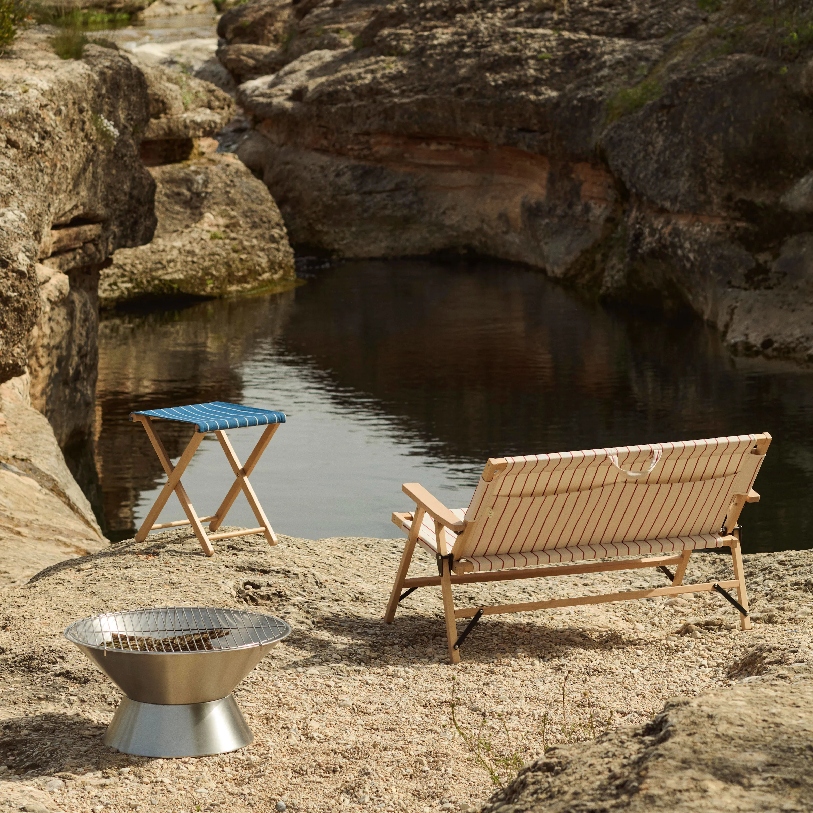 Outdoor Market Folding Stool - 3