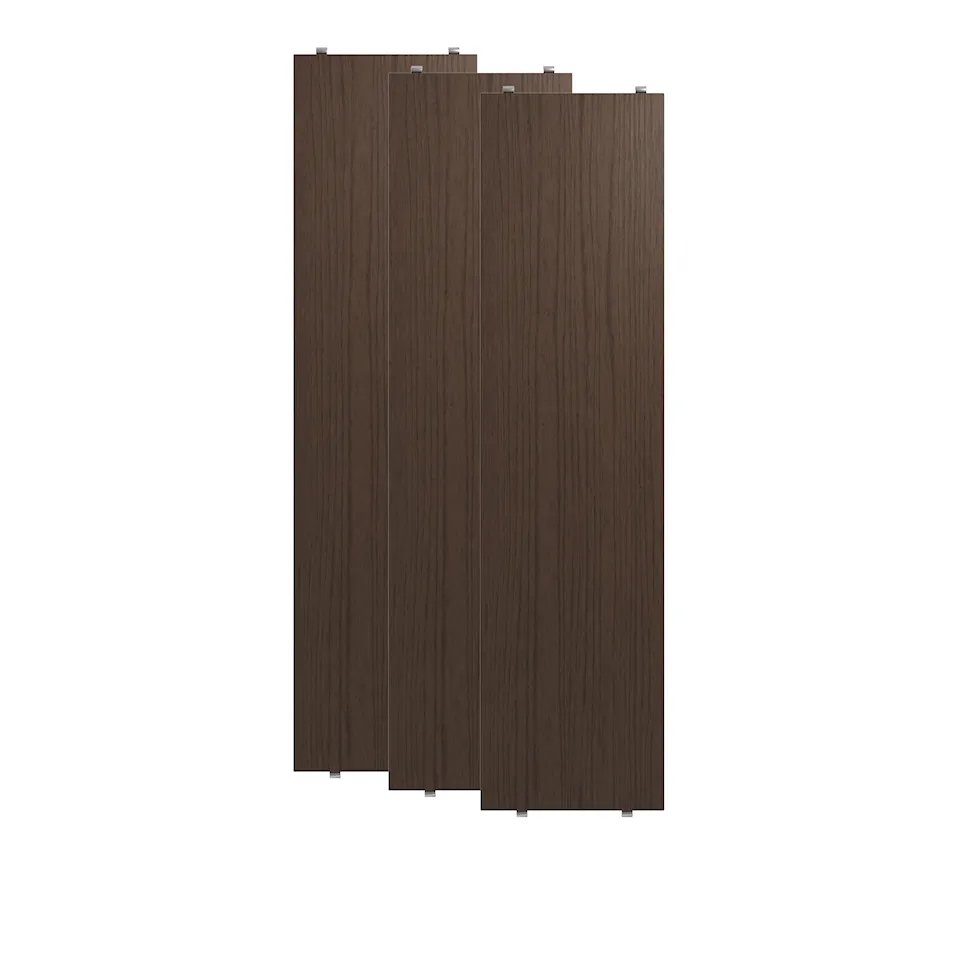 Hyllplan 78 x 20 cm 3-pack mörk ek