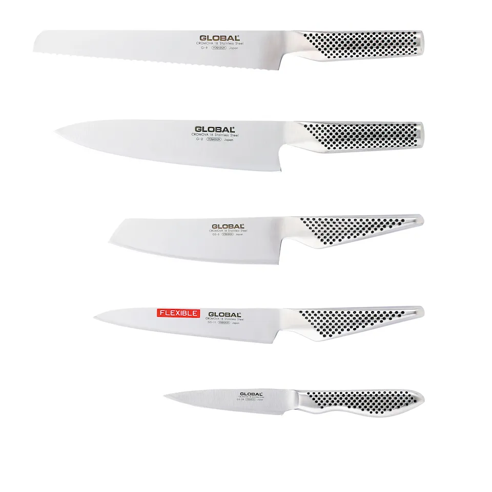 Knivset 5 Delar G-2, 9, GS-5, 11, 38