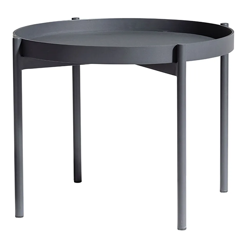 Saltö Lounge Table Small, Charcoal Grey Aluminium Frame