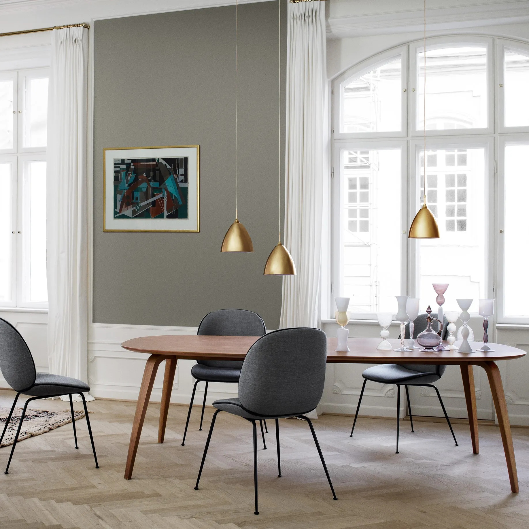 Bestlite BL9 pendellampa Ø16 cm svart mässing - 4