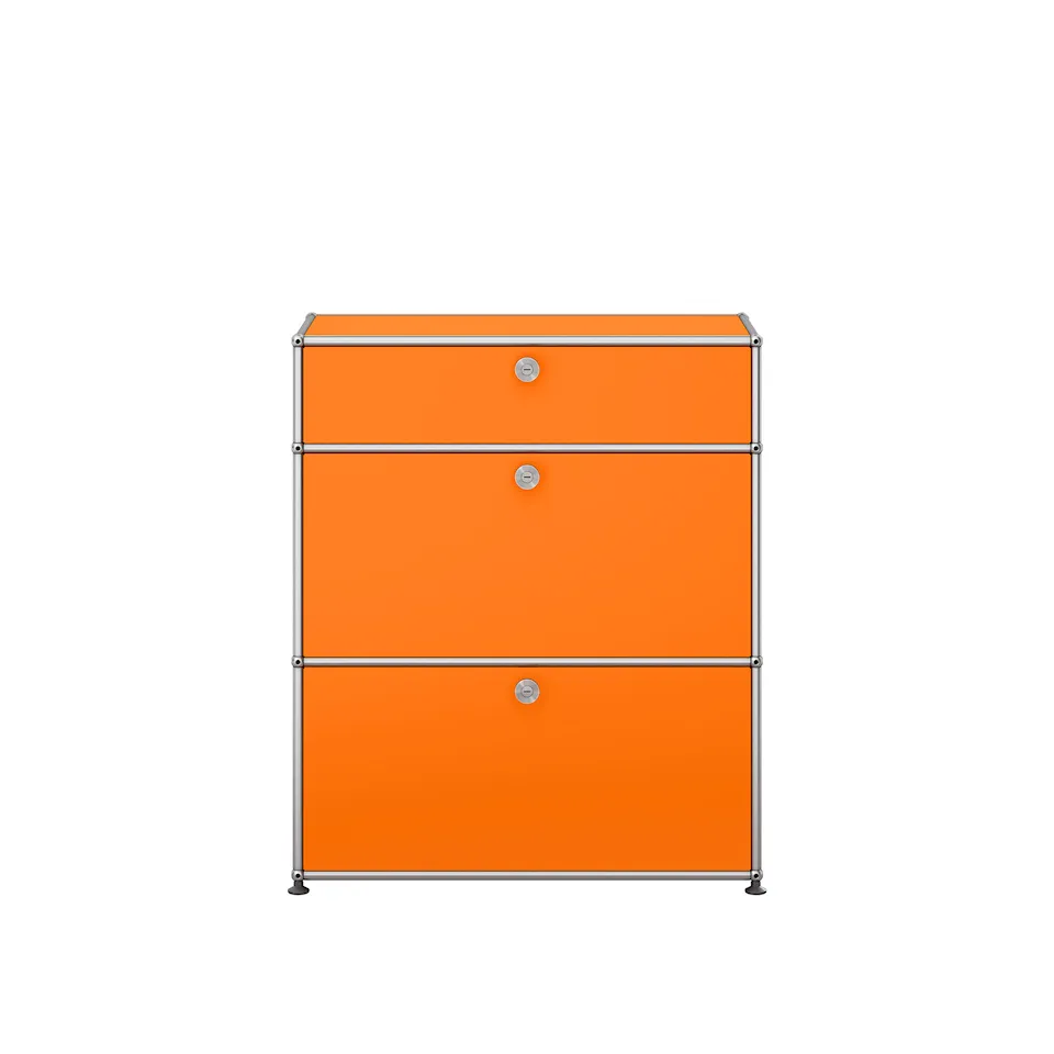 USM Haller 51 storage unit, Pure Orange