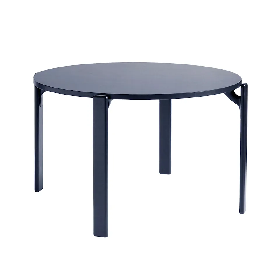 Rey Table Deep blue waterbased lacq. beech frame, 128xH74,5 Royal blue laminate tabletop