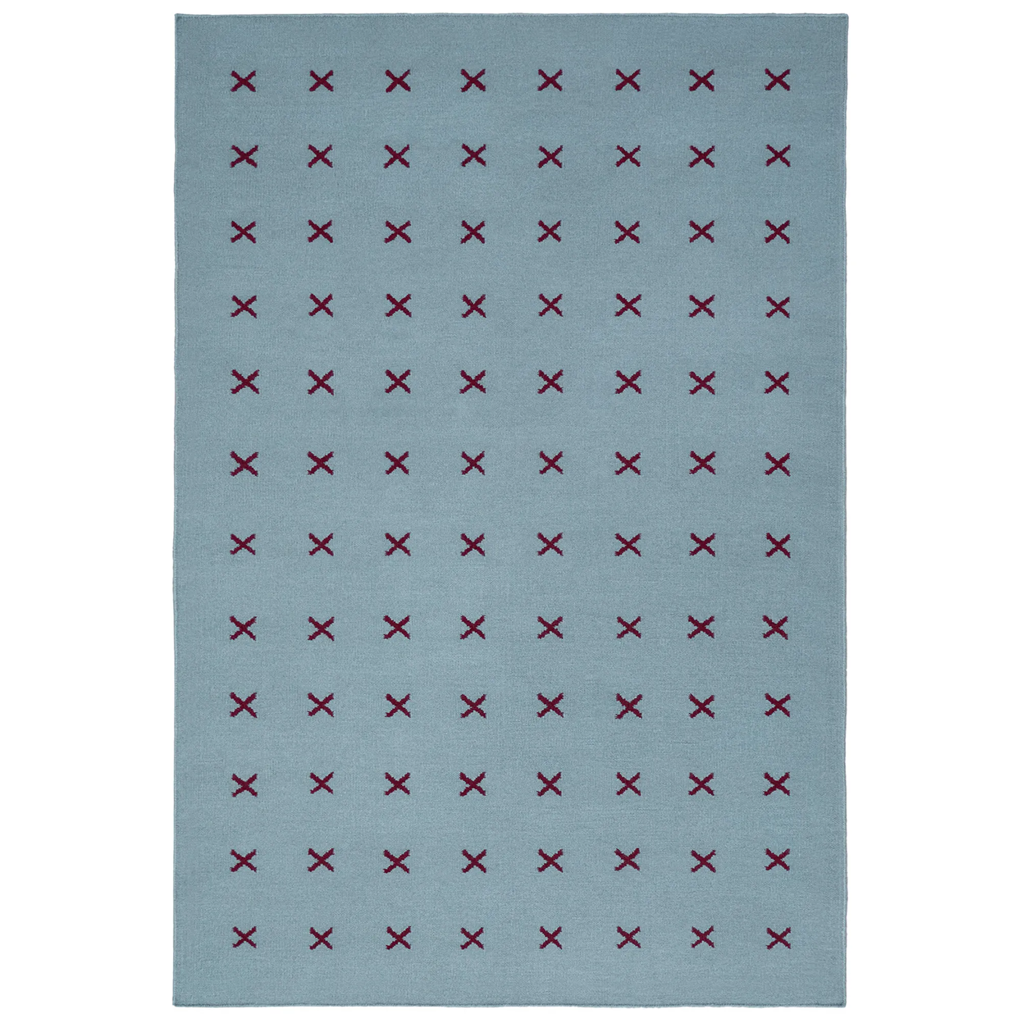 Cross Blue/Burgundy ullmatta - 1