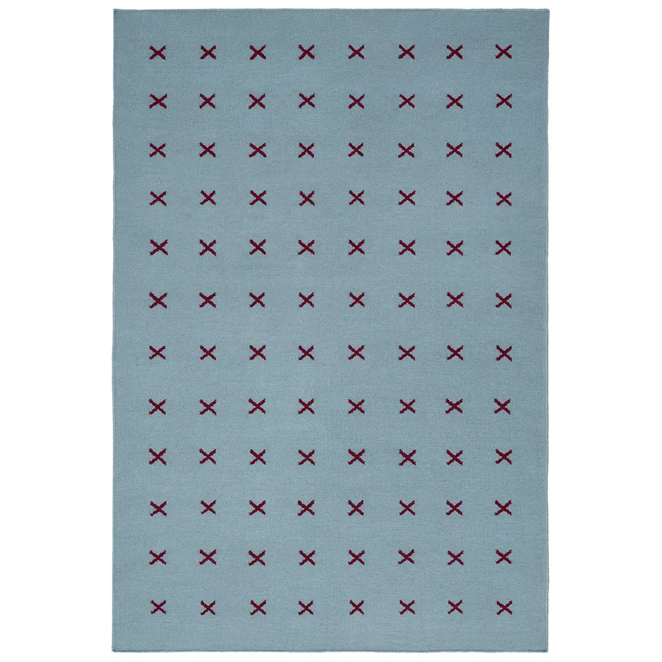 Cross Blue/Burgundy ullmatta