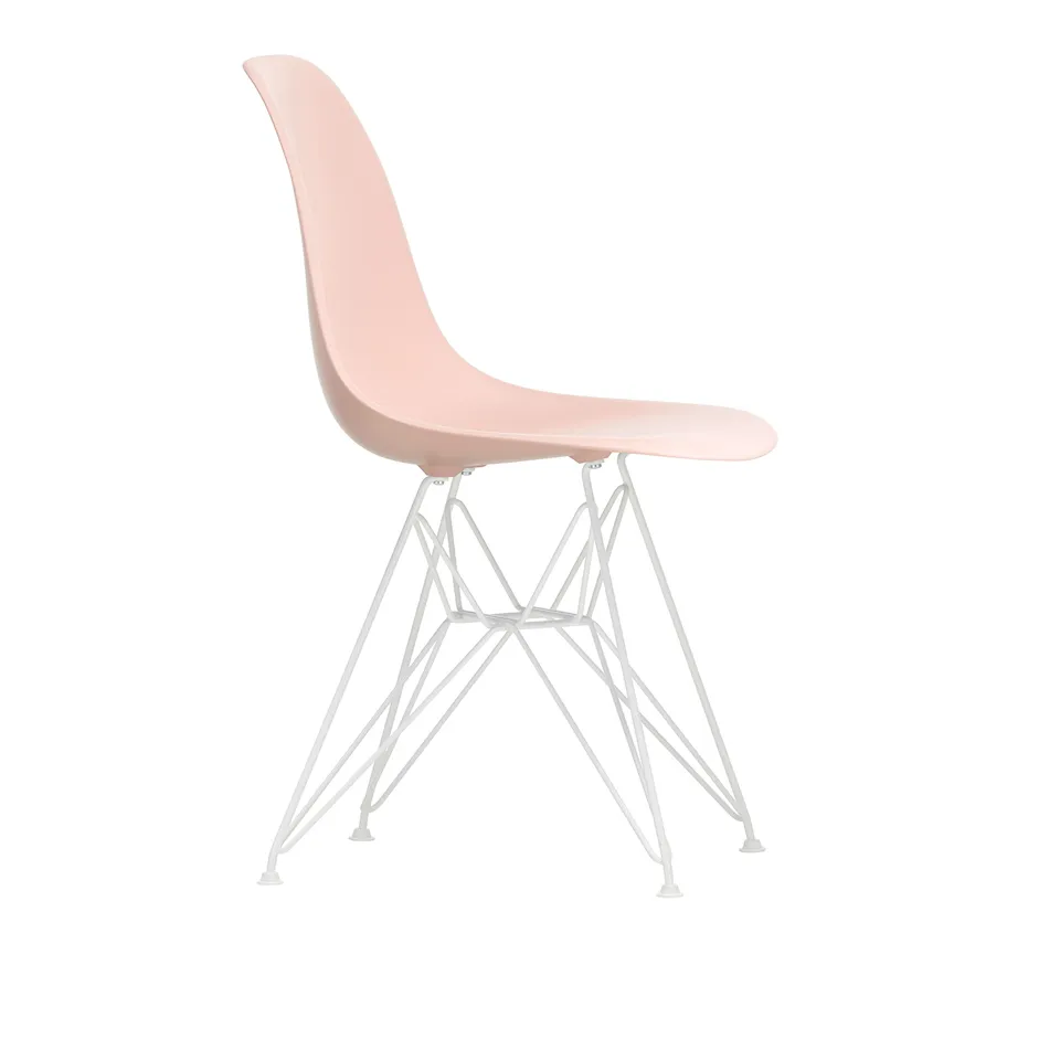 Eames Plastic Chair DSR - 41 Pale Rose - White Base