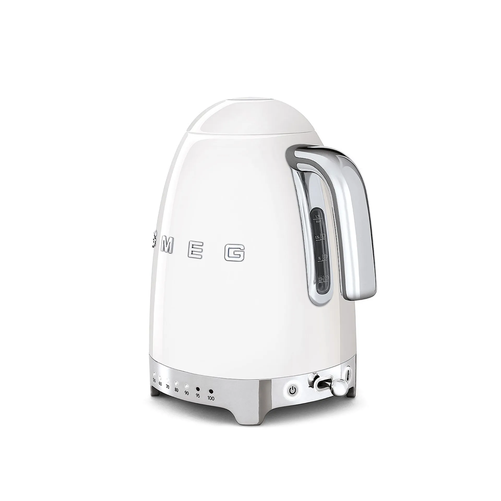 Smeg Kettle 1,7 L Adjustable Temperature Chrome - Smeg - NO GA